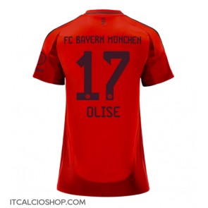 Bayern Munich Michael Olise #17 Prima Maglia Femmina 2024-25 Manica Corta